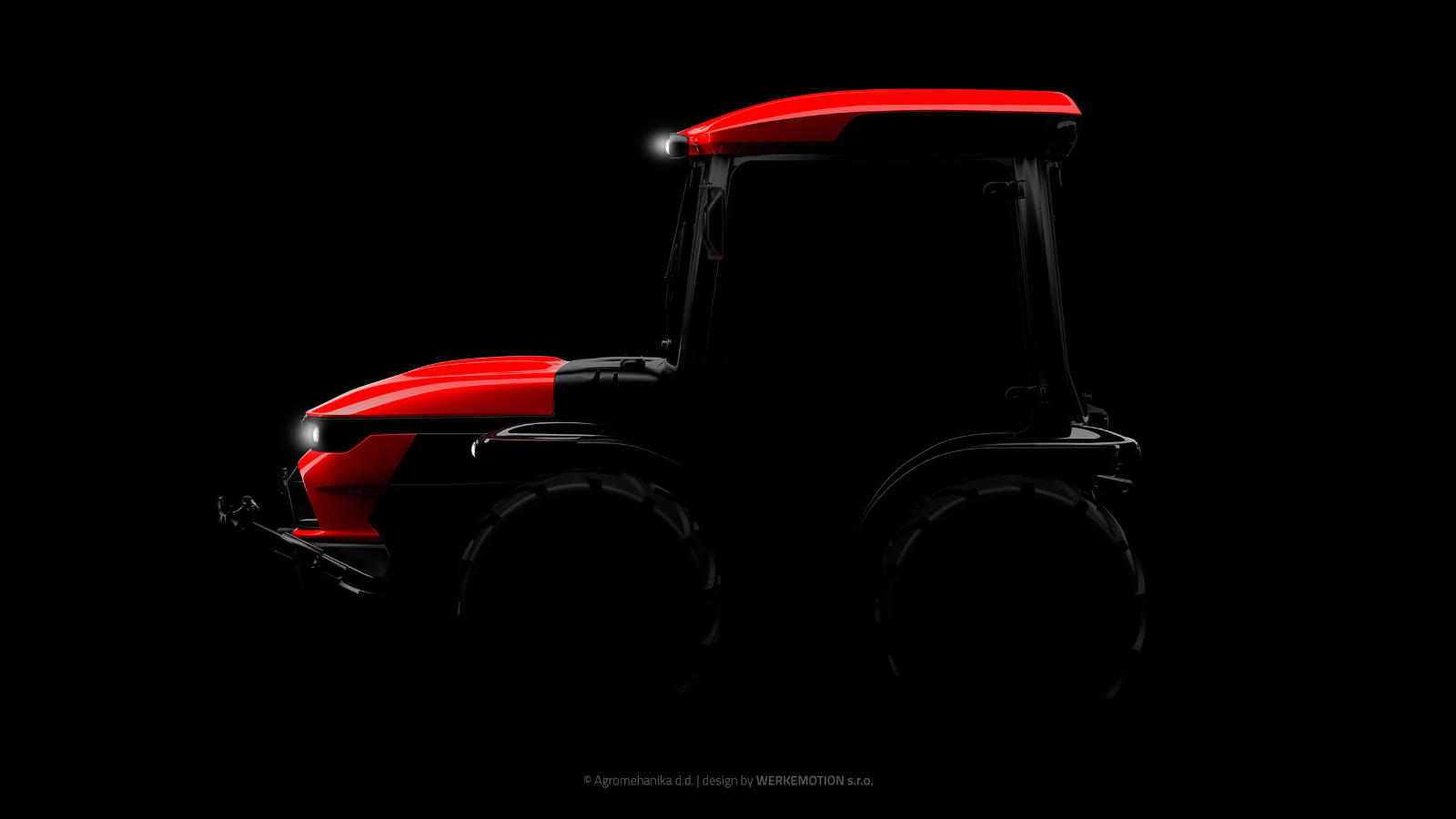 Teaser of new Agromehanika tractor design by WERKEMOTION