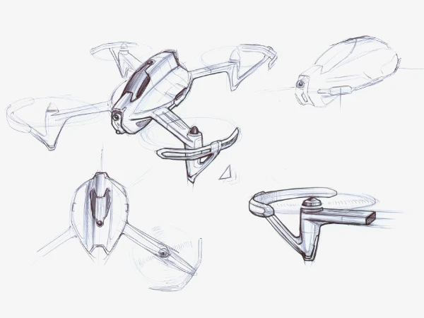 Drone n Base Design process_Design by WERKEMOTION