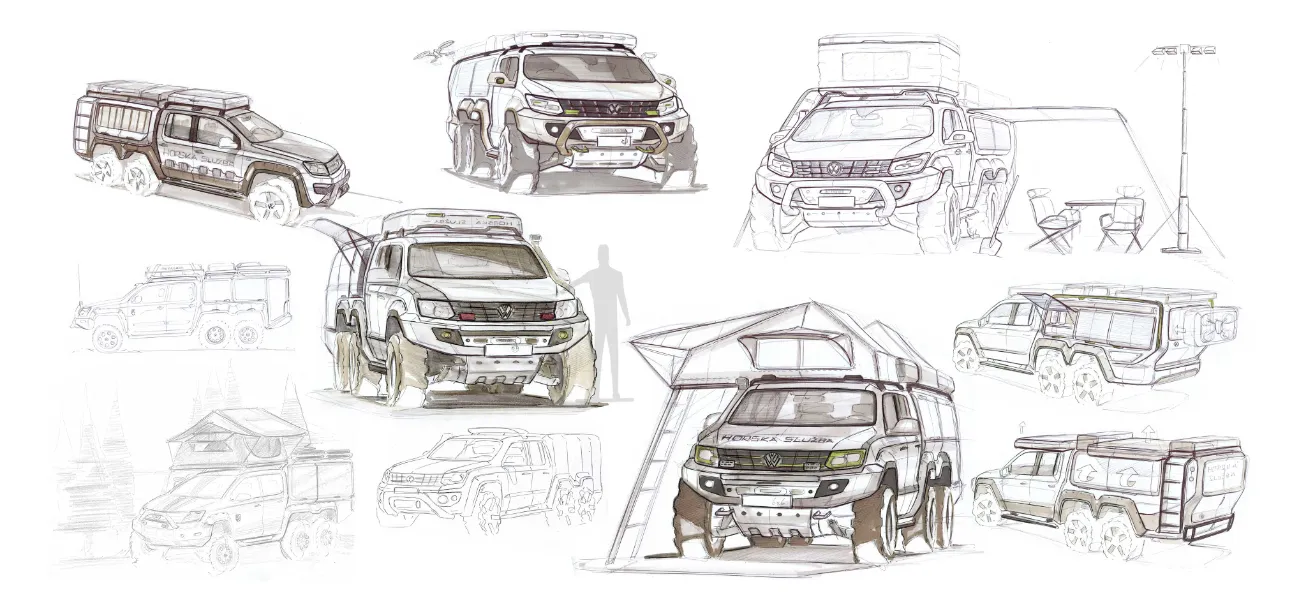 VW AMAROK 6x6 Mountain Rescue VW AMAROK 6x6 Mountain Rescue_Design by Werkemotion