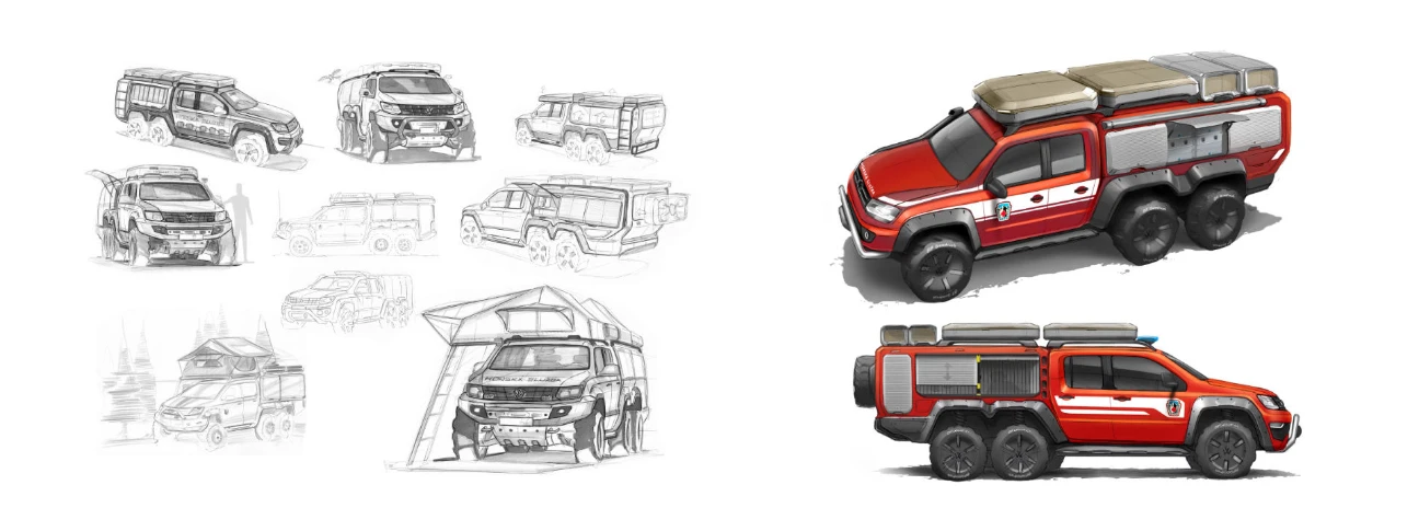 VW AMAROK 6x6 Mountain Rescue VW AMAROK 6x6 Mountain Rescue_Design by Werkemotion