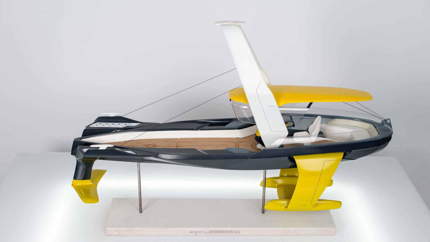 STRIDER - Hydrofoil concept - Naval design by WERKEMOTION design studio