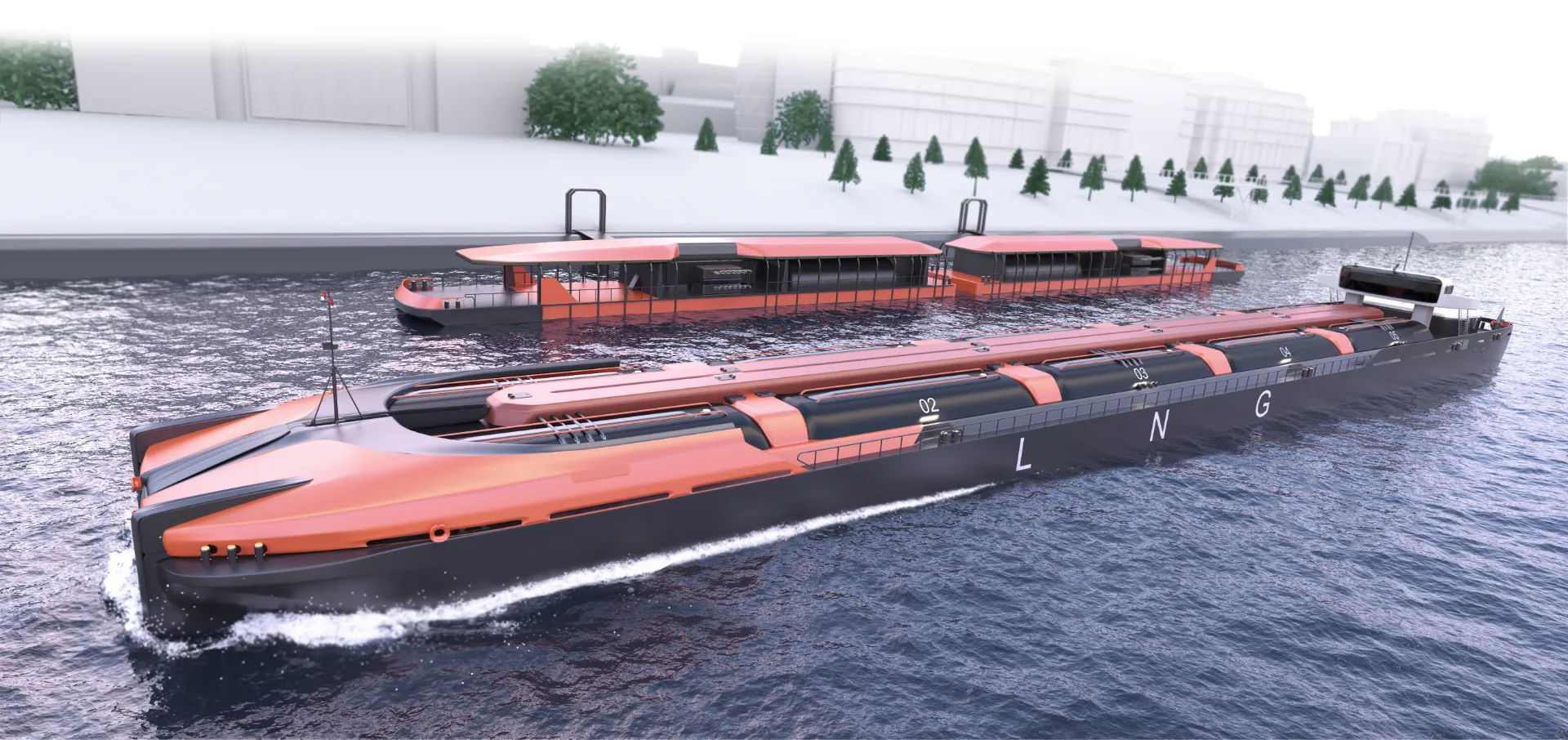 LNG Tanker visualizations LNG Tanker visualizations_Design by Werkemotion