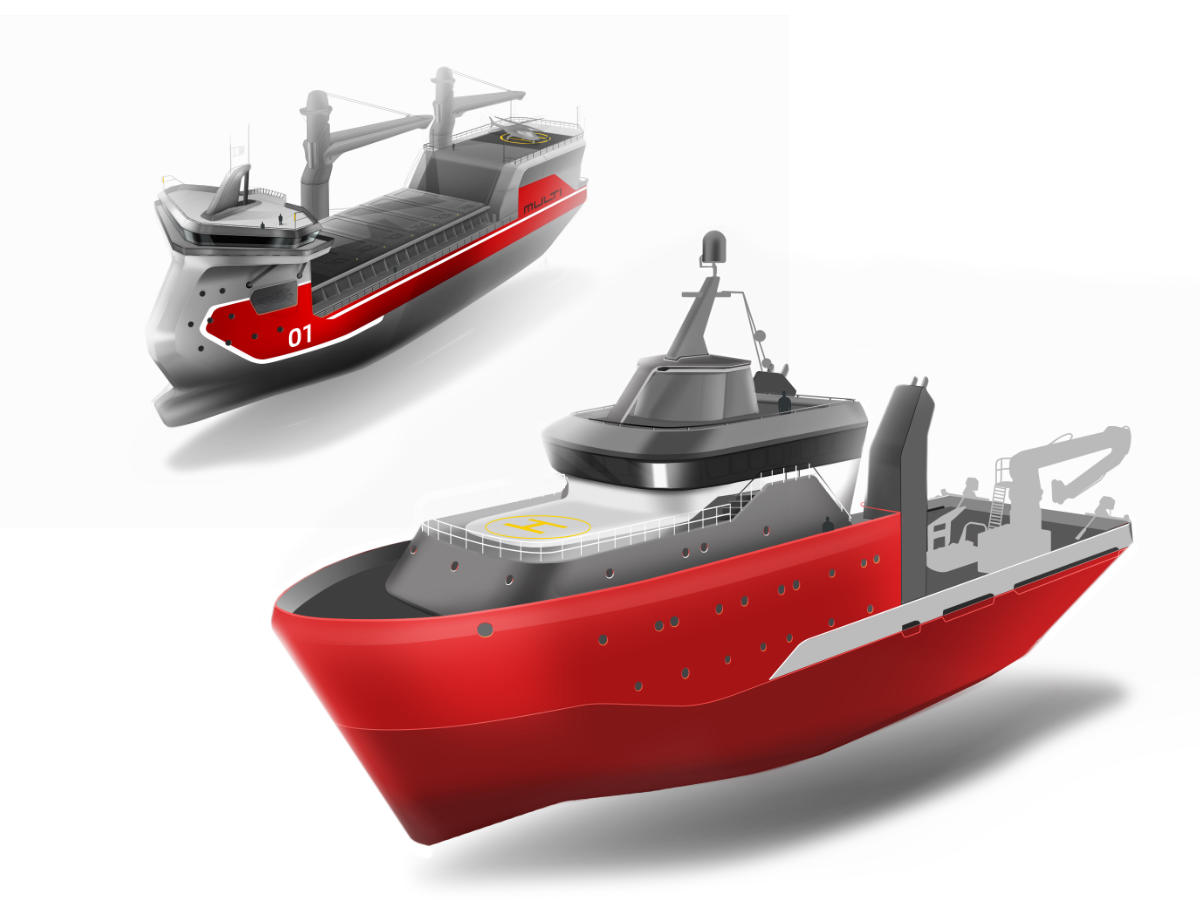 TANKER design sketches by WERKEMOTION design studio for MULTI Engineering