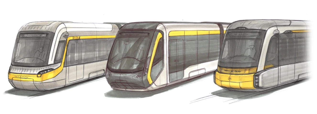 Metro De Porto Sketch Development Concepts_Design by Werkemotion
