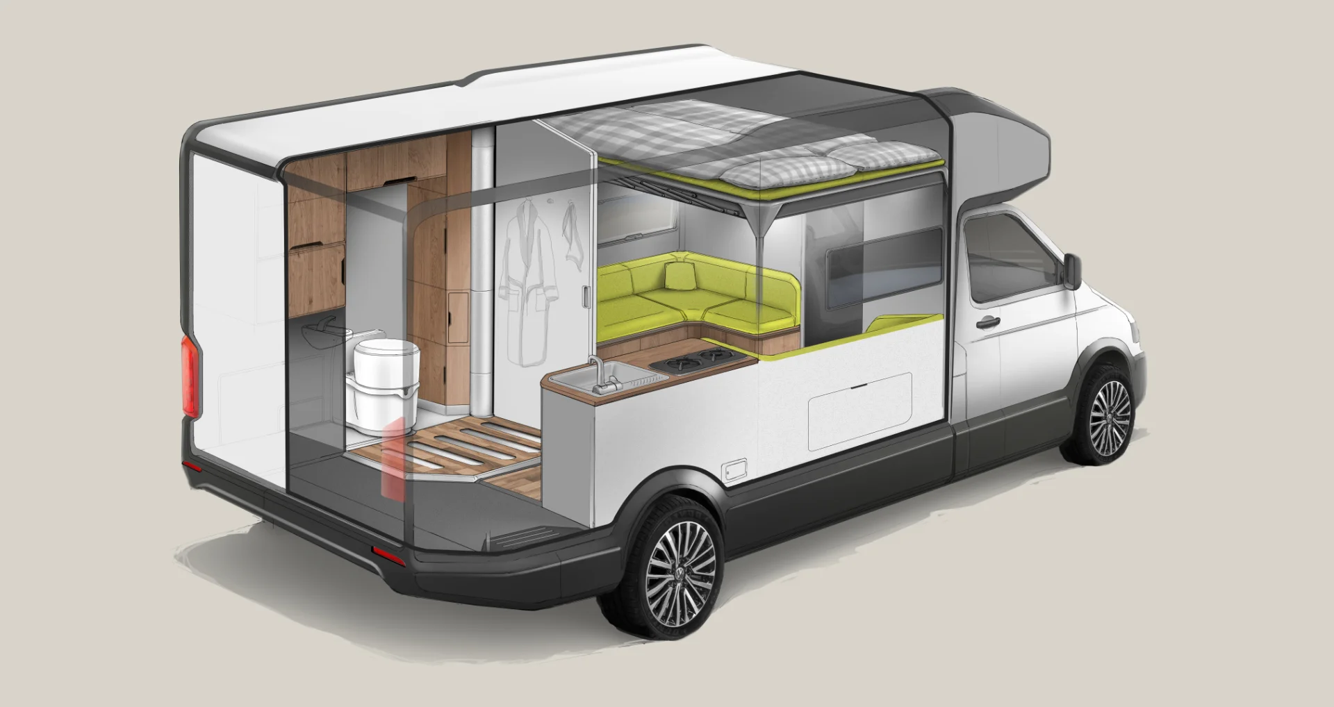 Freeride Camper Concept interior_Design by Werkemotion