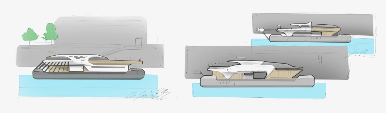 HUMA6 sketch development HUMA6 sketch development_Design by WERKEMOTION