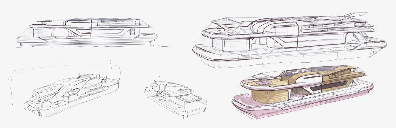 HUMA6 sketch development HUMA6 sketch development_Design by WERKEMOTION