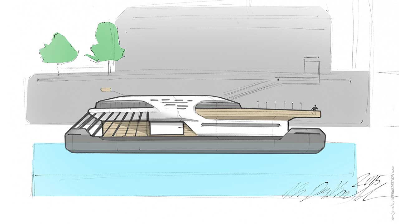Floating pier HUMA 6 - Naval design by WERKEMOTION - Making of