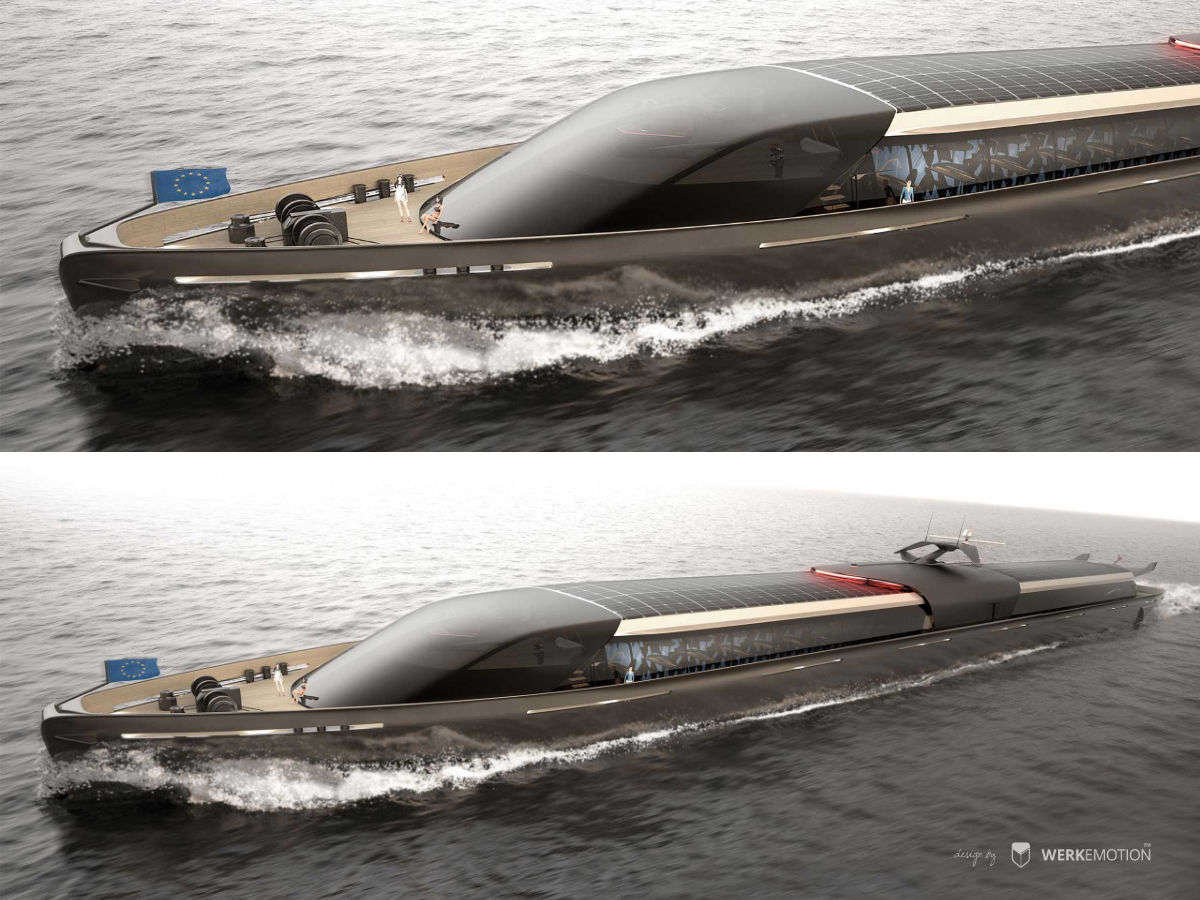 River boat - Ferdinand de Marteningo - Naval design by WERKEMOTION