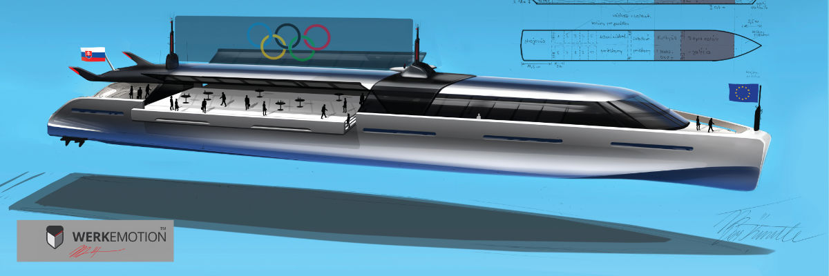 River boat - Ferdinand de Marteningo - Naval design by WERKEMOTION
