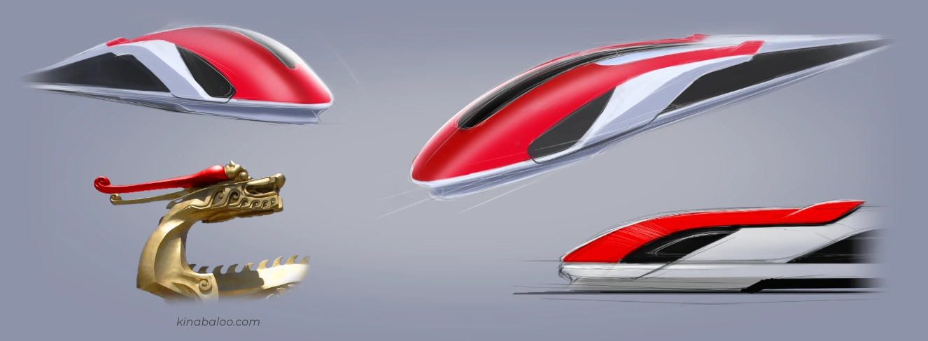 SpeedTrain Red Dragon Concept_Design by Werkemotion
