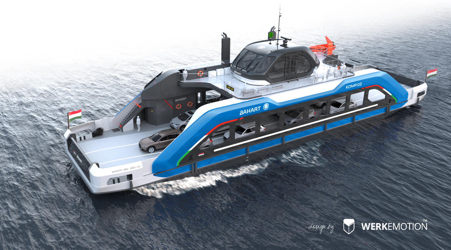 Bahart - New Ferry for Balaton - design by WERKEMOTION