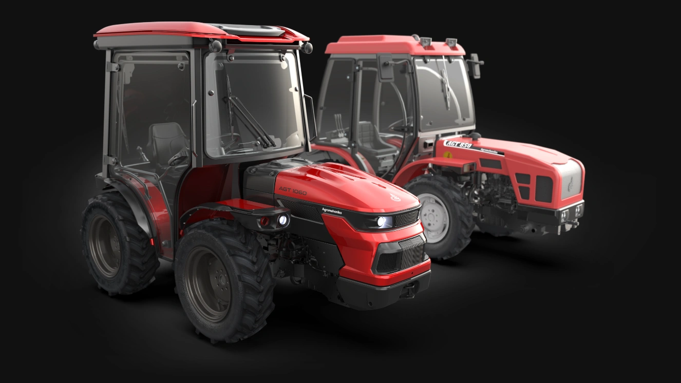 Agromehanika AGT 1055_Tractor design visualization_Design by Werkemotion