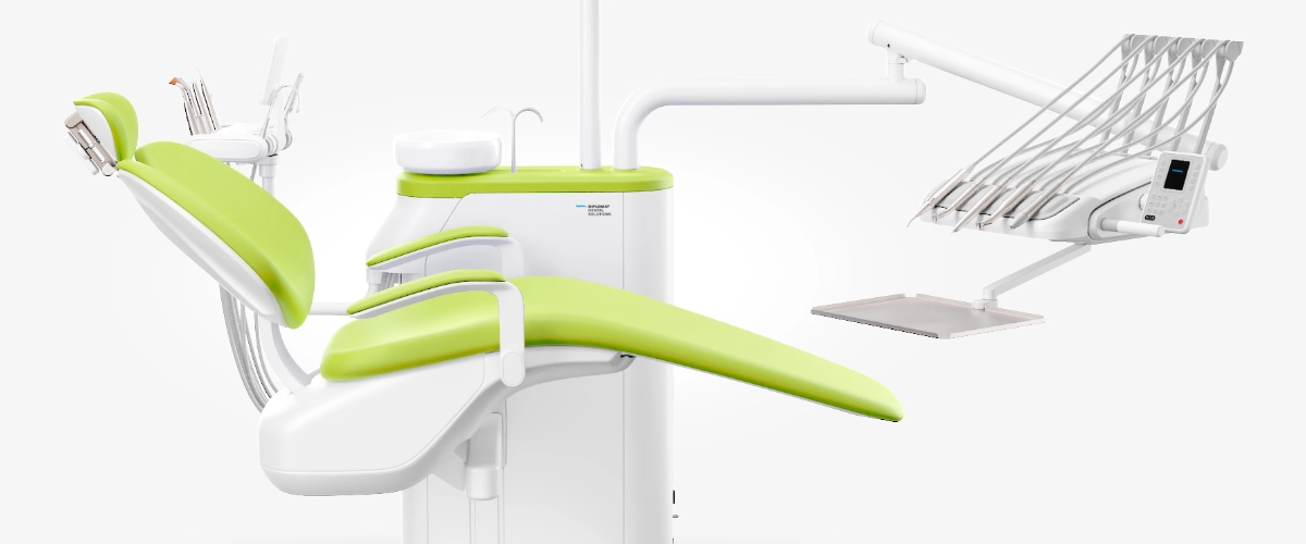 Diplomat Dental_Model ONE 200 Lifted Color options Green_Design by Werkemotion