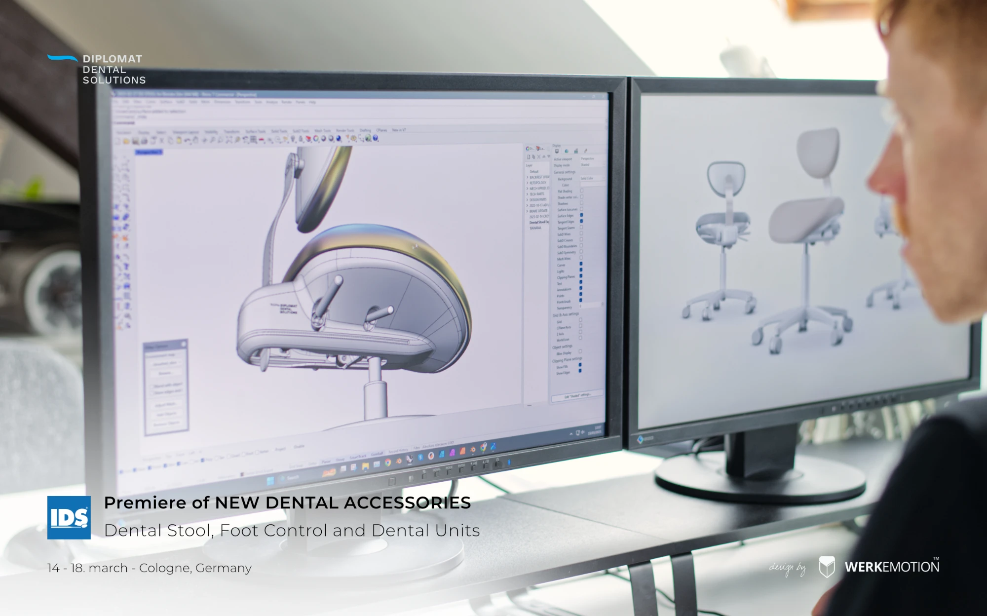 NEW DENTAL UNITS designed by WERKEMOTION at IDS Expo 2023 - Cologne, Germany