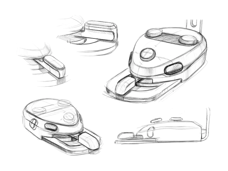 Dilomat Dental Foot Controller Sketch Development 01_Design by Werkemotion