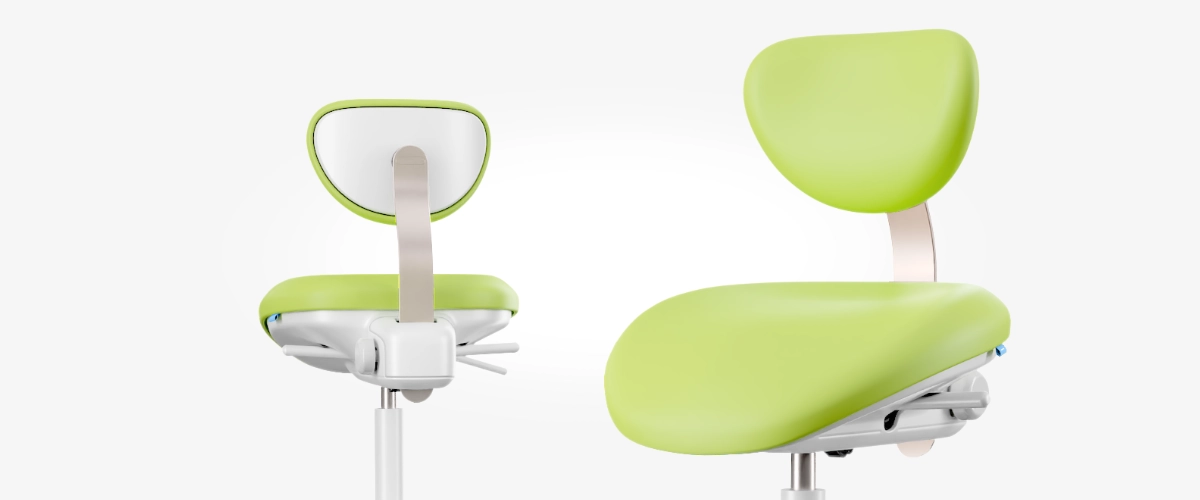 Diplomat Dental Dental Stool Color options green_Design by Werkemotion