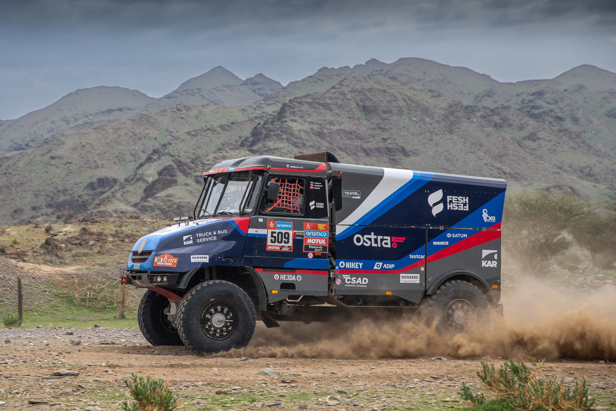 Dakar 2023 - Fesh Fesh team in livery design by WERKEMOTION