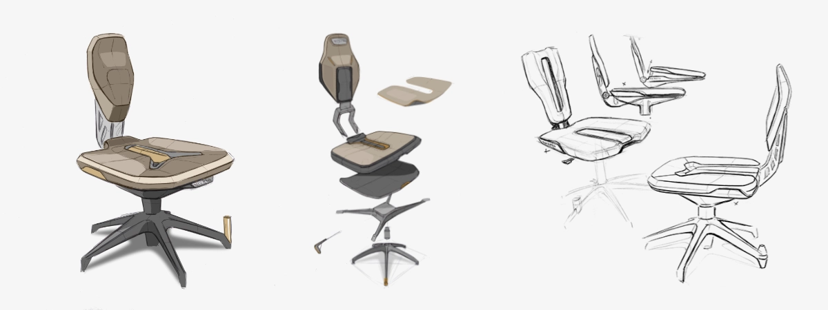 NESEDA Advanced Chair Sketch Development Backrest_Design by Werkemotion