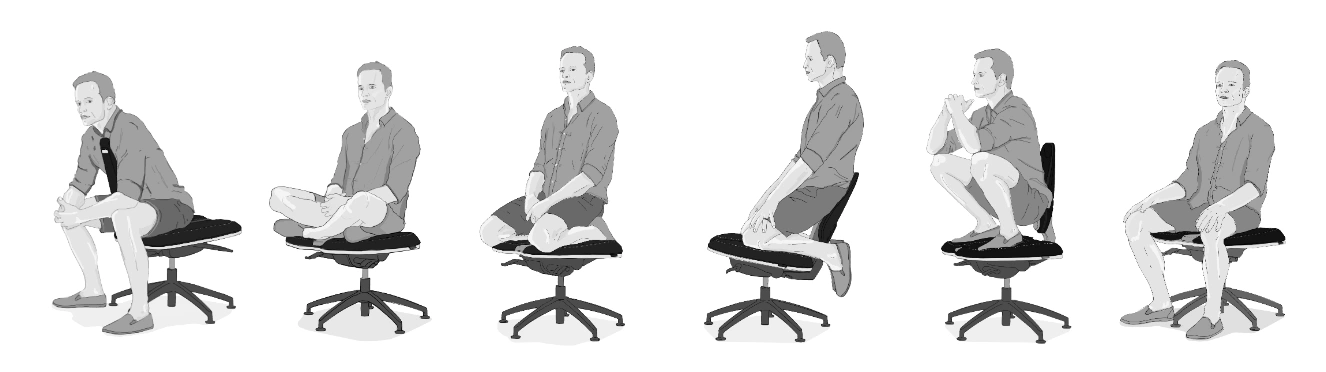 NESEDA Body positions NESEDA Advanced chair Body positions_Design by Werkemotion