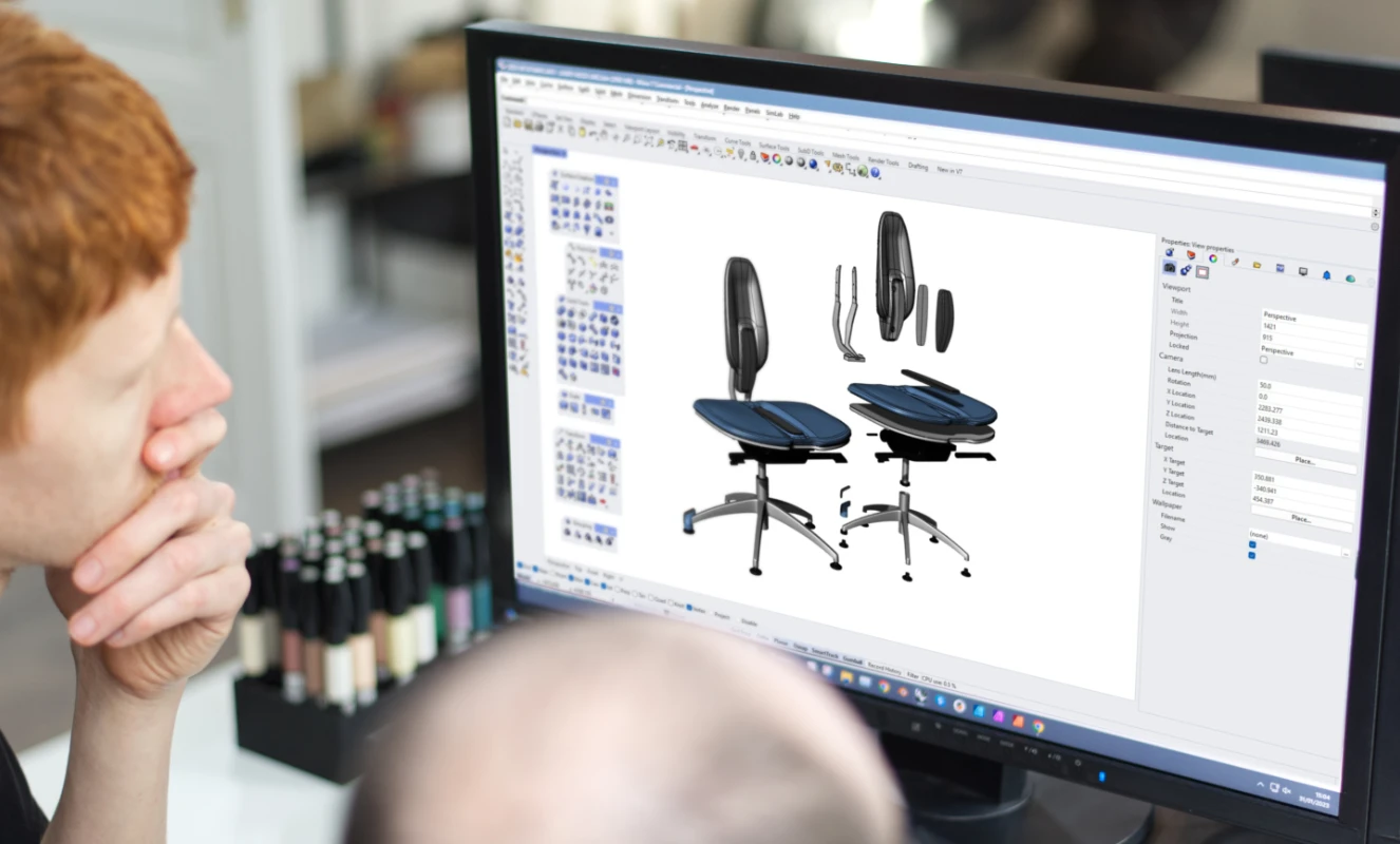 NESEDA Manufacturing 3D Development NESEDA Chair Manufacturing Main studio image_Design by Werkemotion