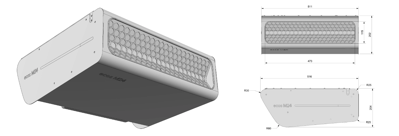 Ecos by PBX Inner Unit Technical View Ecos by PBX Inner Unit Technical View_Design by Werkemotion