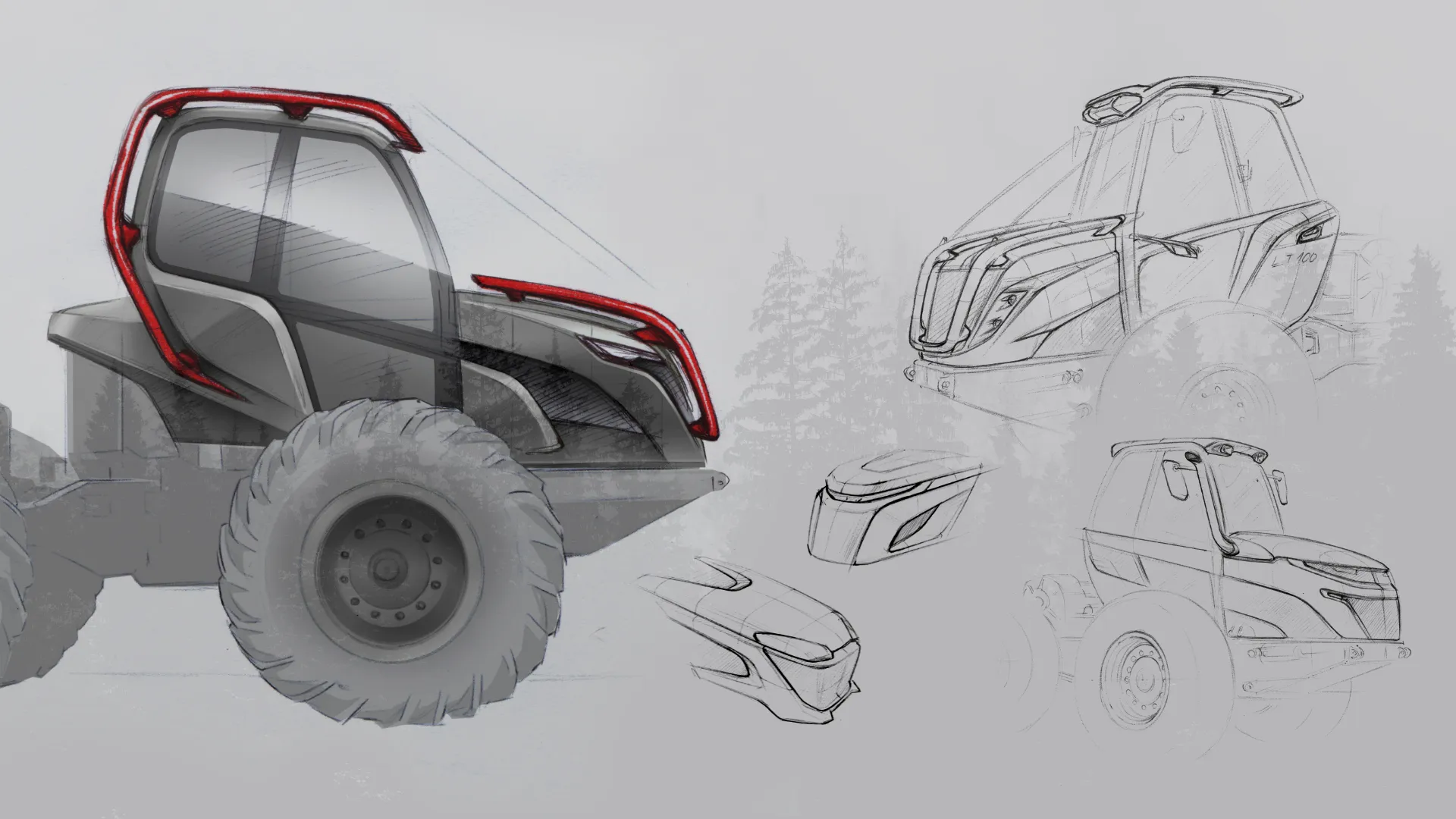 Tractor Concept Main Image - Design by Werkemotion