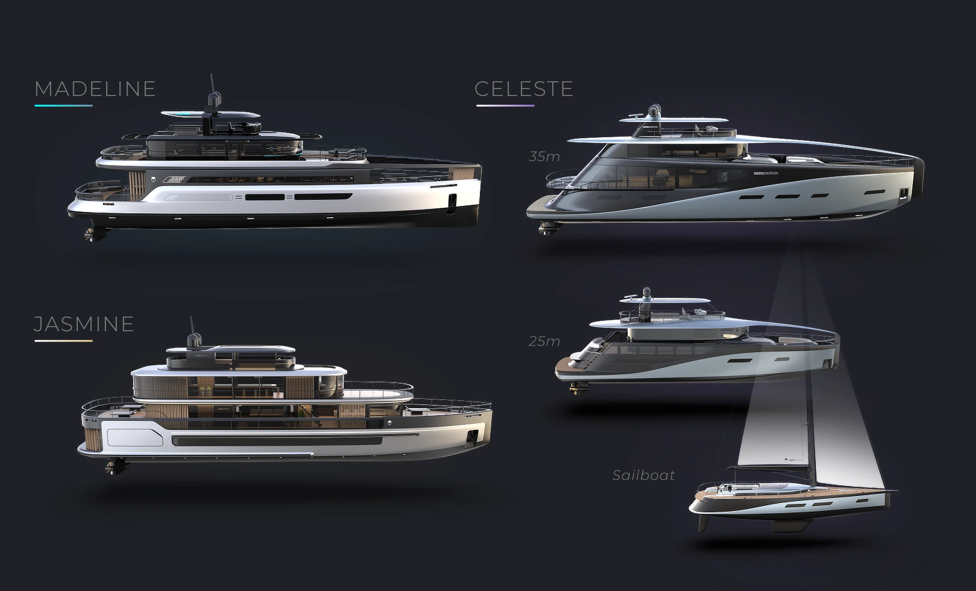 YACHT - CELESTE design by WERKEMOTION YACHT - CELESTE design by WERKEMOTION
