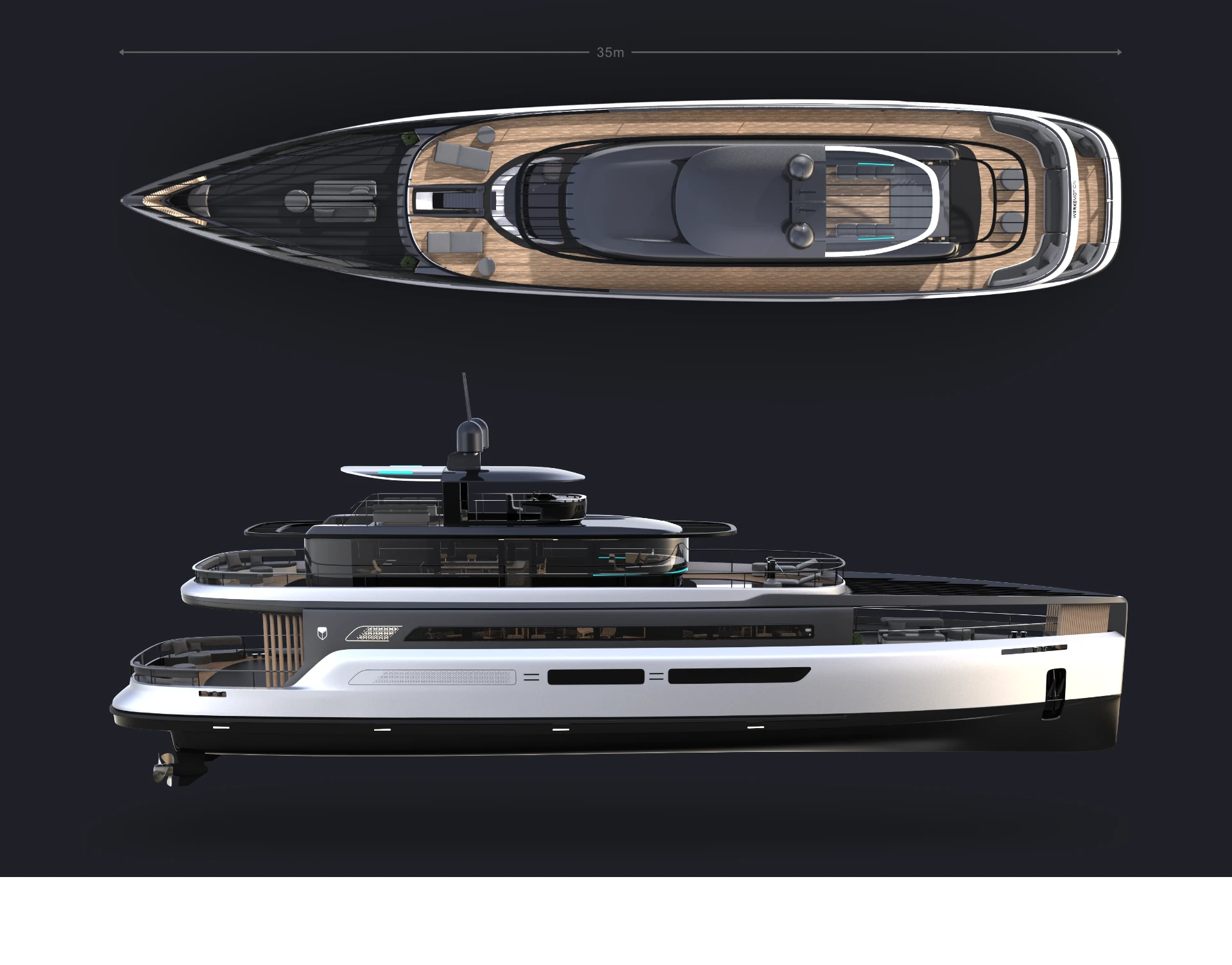 WERKEMOTION YACHT CONCEPT A - MADELINE - FINAL DESIGN WERKEMOTION YACHT CONCEPT A - MADELINE - FINAL DESIGN
