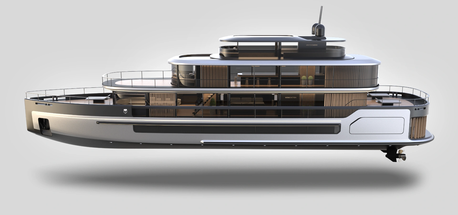 Yacht Concept Design - Jasmine - Design by WERKEMOTION Yacht Concept Design - Jasmine - Design by WERKEMOTION